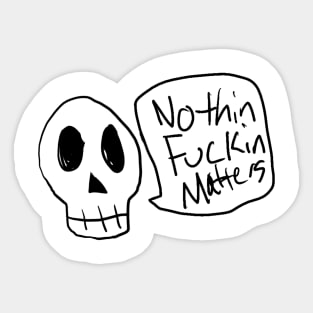 Nihilism Skeleton Sticker